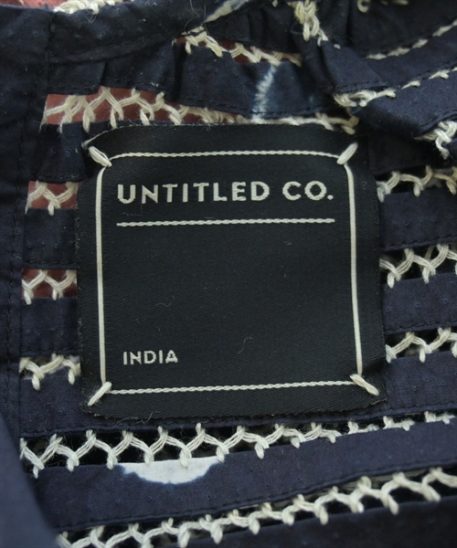 UNTITLED CO.（アンタイトルドコー）ブラウス 紺 サイズ:XS レディース/2200637351065