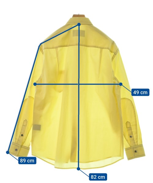 YUKI HASHIMOTO（ユキハシモト）カジュアルシャツ 黄 サイズ:46(M位) メンズ/2200519904044