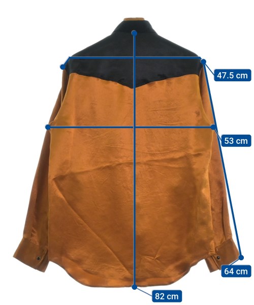 YUKI HASHIMOTO（ユキハシモト）カジュアルシャツ オレンジ サイズ:-(L位) メンズ/2200490224834