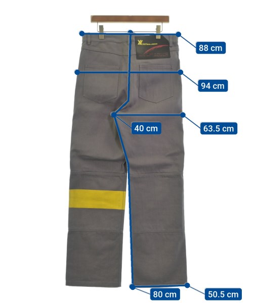 YUKI HASHIMOTO（ユキハシモト）デニムパンツ グレー サイズ:-(L位) メンズ/2200490614734