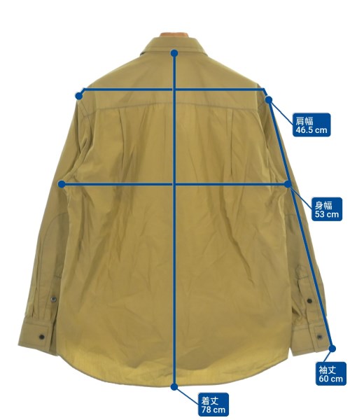 YUKI HASHIMOTO（ユキハシモト）カジュアルシャツ カーキ サイズ:44(S位) メンズ/2200632852017