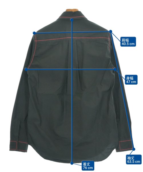 YUKI HASHIMOTO（ユキハシモト）カジュアルシャツ 黒 サイズ:44(S位) メンズ/2200632852062