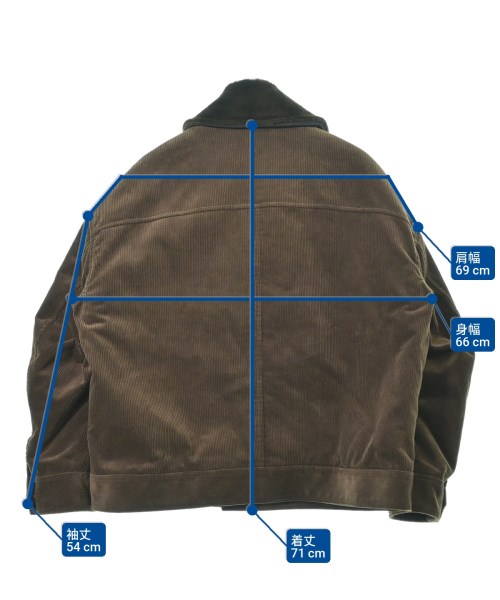 YUKI HASHIMOTO（ユキハシモト）ブルゾン 茶 サイズ:44(S位) メンズ/2200628970015