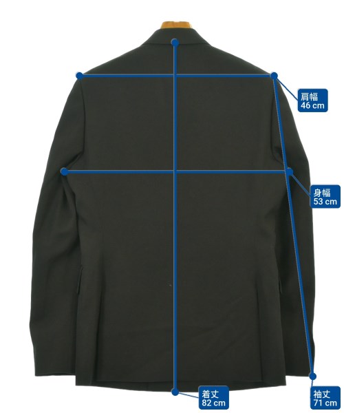 YUKI HASHIMOTO（ユキハシモト）テーラードジャケット 黒 サイズ:46(M位) メンズ/2200646136219