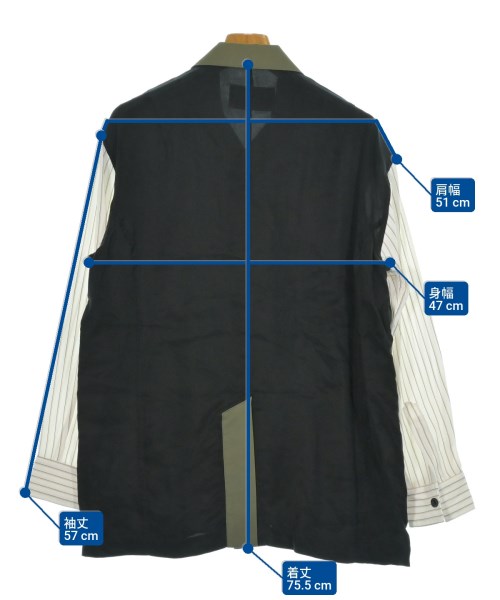 YUKI HASHIMOTO（ユキハシモト）カジュアルシャツ カーキ サイズ:44(L位) メンズ/2200661441060