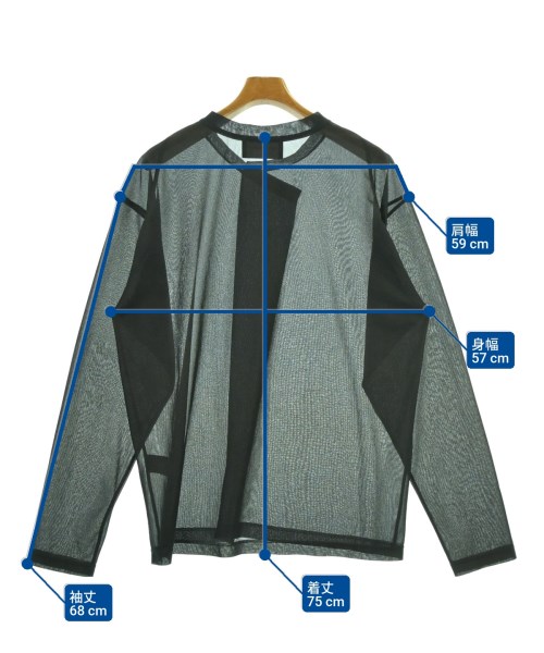 YUKI HASHIMOTO（ユキハシモト）Tシャツ・カットソー 黒 サイズ:L メンズ/2200671477080