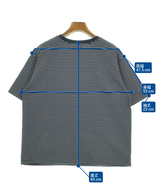 休日と詩（キュウジツトシ）Tシャツ・カットソー 紺 サイズ:F レディース/2200629390034