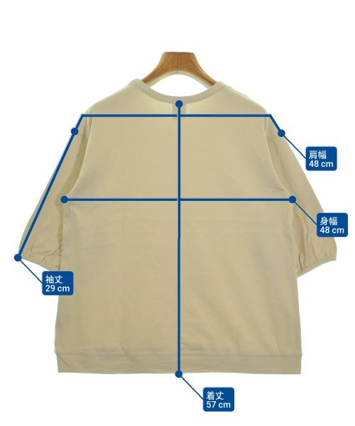 休日と詩（キュウジツトシ）Tシャツ・カットソー ベージュ サイズ:F レディース/2200629390041