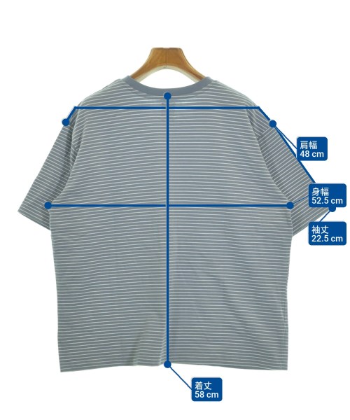 休日と詩（キュウジツトシ）Tシャツ・カットソー 青 サイズ:F レディース/2200629390058