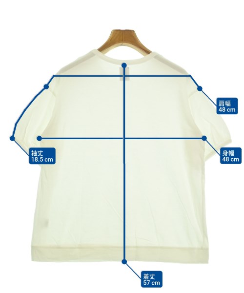 休日と詩（キュウジツトシ）Tシャツ・カットソー 白 サイズ:-(L位) レディース/2200629390065