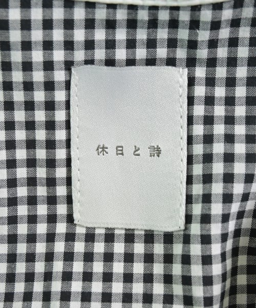 休日と詩（キュウジツトシ）カジュアルシャツ 黒 サイズ:F レディース/2200672500015