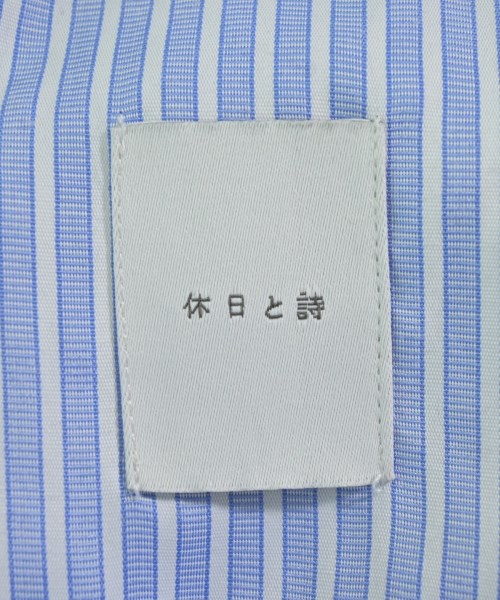 休日と詩（キュウジツトシ）カジュアルシャツ 青 サイズ:F レディース/2200677949024
