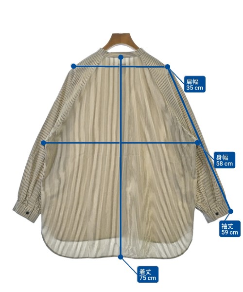 休日と詩（キュウジツトシ）カジュアルシャツ ベージュ サイズ:F レディース/2200670924035