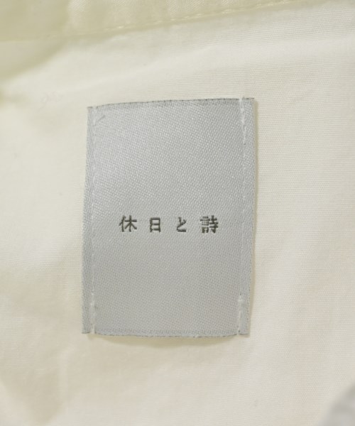 休日と詩（キュウジツトシ）ブラウス 白 サイズ:F レディース/2200675769068