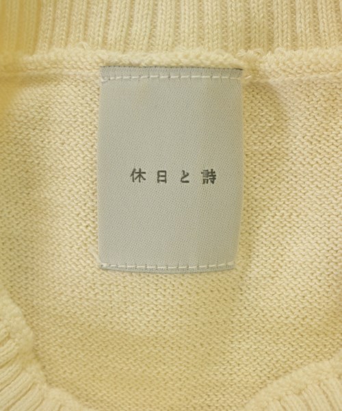 休日と詩（キュウジツトシ）ニット・セーター 白 サイズ:F レディース/2200657208097