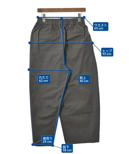 休日と詩（キュウジツトシ）チノパン グレー サイズ:-(M位) レディース/2200646704074