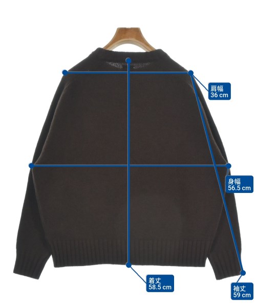 休日と詩（キュウジツトシ）ニット・セーター 茶 サイズ:F レディース/2200646704098