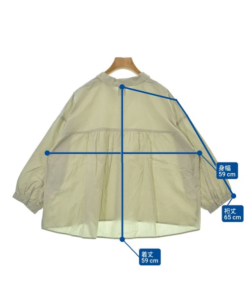 休日と詩（キュウジツトシ）カジュアルシャツ ベージュ サイズ:F レディース/2200665476020