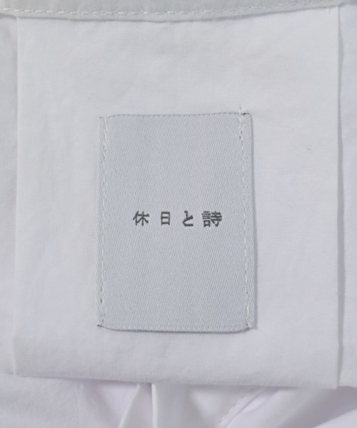 休日と詩（キュウジツトシ）ブラウス 白 サイズ:F レディース/2200663283026
