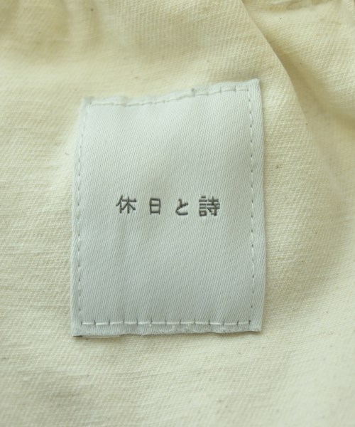 休日と詩（キュウジツトシ）チノパン 白 サイズ:-(M位) レディース/2200733184024