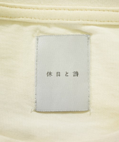休日と詩（キュウジツトシ）Tシャツ・カットソー 白 サイズ:F レディース/2200718685119