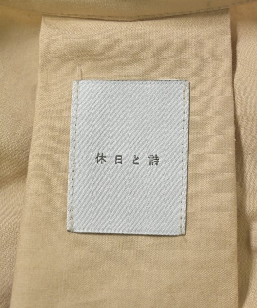 休日と詩（キュウジツトシ）シャツワンピース ベージュ サイズ:F レディース/2200678979099