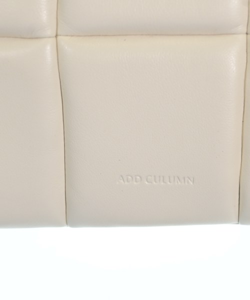 ADD CULUMN（アドカラム）ショルダーバッグ 白 サイズ:- レディース/2200650632172