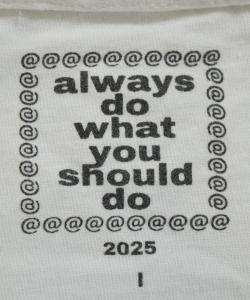 always（オールウェイズ）Tシャツ・カットソー 白 サイズ:1(S位) メンズ/2200658285011