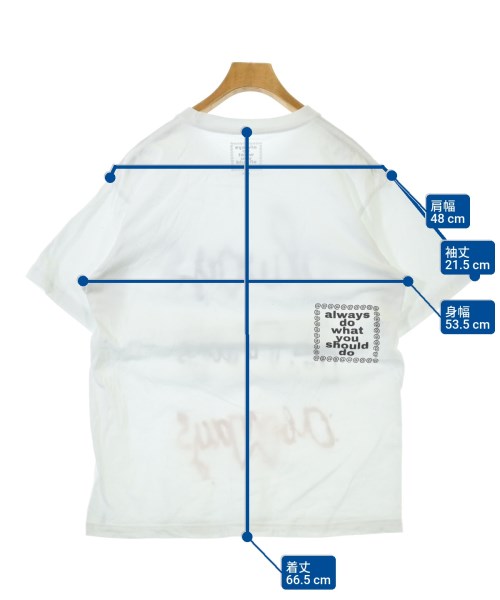 always（オールウェイズ）Tシャツ・カットソー 白 サイズ:1(S位) メンズ/2200658285011