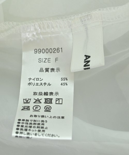 ANIECA（アニーカ）カジュアルシャツ 白 サイズ:F レディース/2200610876684