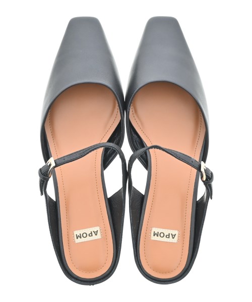 APOM（アポム）サンダル 黒 サイズ:EU39(25.5cm位) レディース/2200635368126