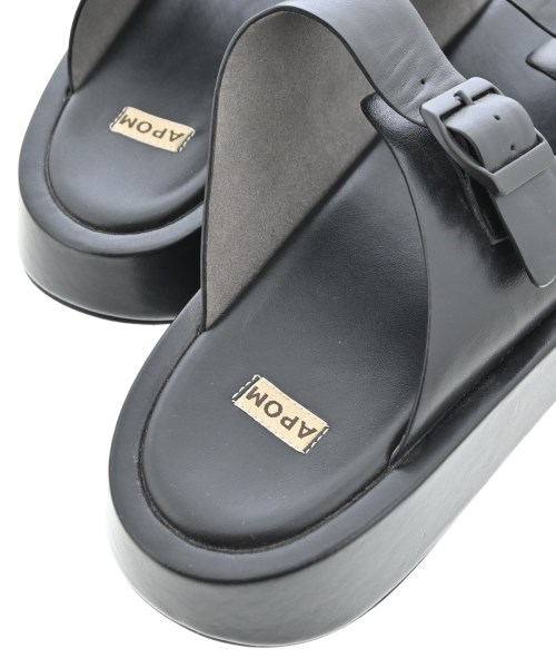 APOM（アポム）サンダル 黒 サイズ:EU40(26.5cm位) レディース/2200707265322