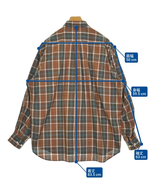 DAIWA PIER39（ダイワピア３９）カジュアルシャツ 茶 サイズ:M メンズ/2200654834039