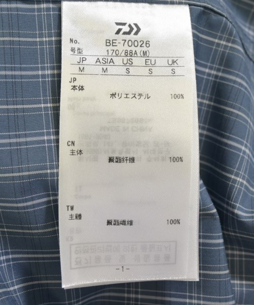 DAIWA PIER39（ダイワピア３９）カジュアルシャツ 青 サイズ:M メンズ/2200730955054