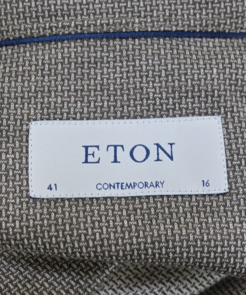 ETON（イートン）カジュアルシャツ 茶 サイズ:16(L位) メンズ/2200702117152