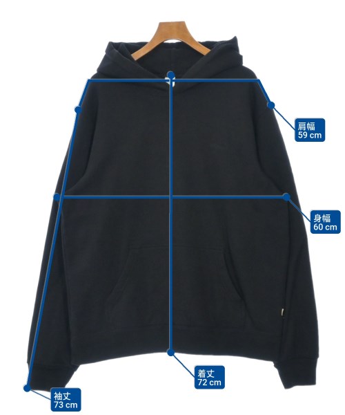 JJJJound（ジョウンド）パーカー 黒 サイズ:XL メンズ/2200622353043