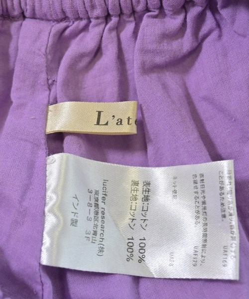 L'atelier（ラトリエ）ロング・マキシ丈スカート 紫 サイズ:-(S位) レディース/2200672393143