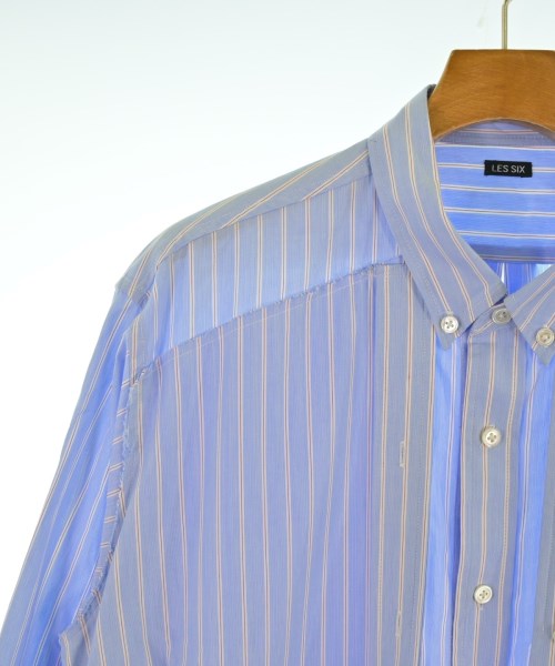 LES SIX（レシス）カジュアルシャツ 青 サイズ:0(XS位) メンズ/2200641987106