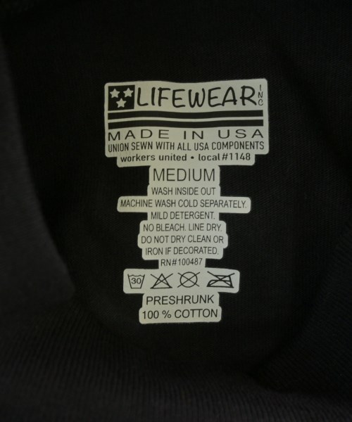LIFE WEAR（ライフウェア）Tシャツ・カットソー 黒 サイズ:M メンズ/2200675559126