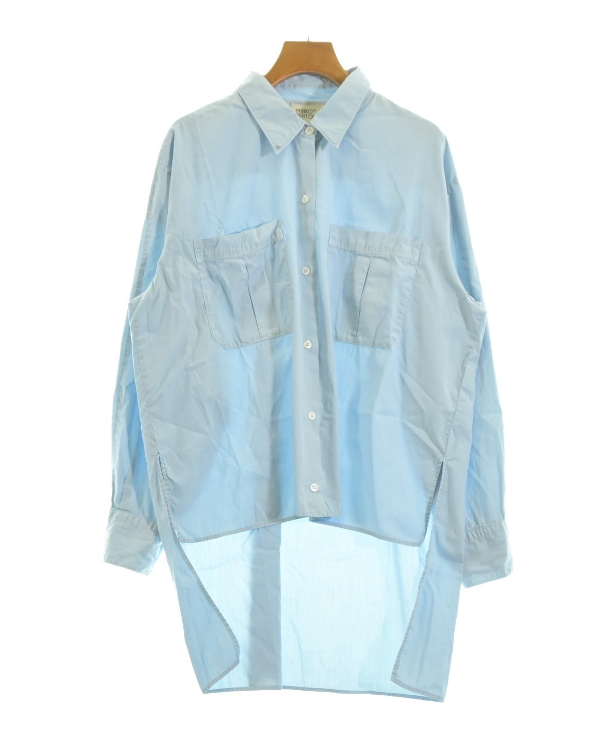 MIRKO BERTOLA（ミルコベルトラ）カジュアルシャツ 青 サイズ:40(M位