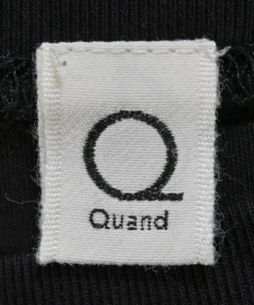 Quand（クアンド）Tシャツ・カットソー 黒 サイズ:F レディース/2200662874089