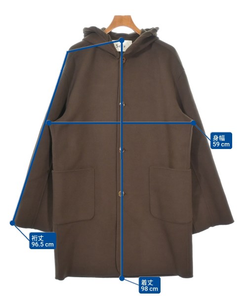 Sefr（セファ）ダッフルコート 茶 サイズ:M メンズ/2200598594358