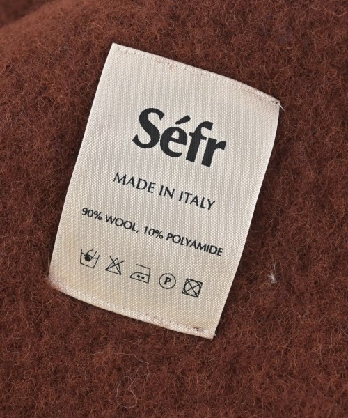 Sefr（セファ）マフラー 茶 サイズ:- メンズ/2200631716099