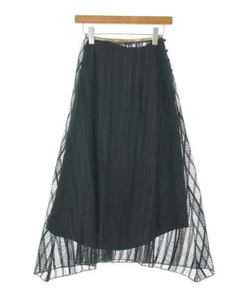 ...& DEAR(アンドディアー)ロング・マキシ丈スカート 黒 サイズ:36(S位)/2200659390035