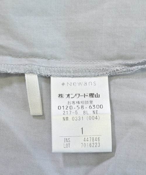 #Newans（ハッシュニュアンス）ブラウス 青 サイズ:1(S位) レディース/2200639302027