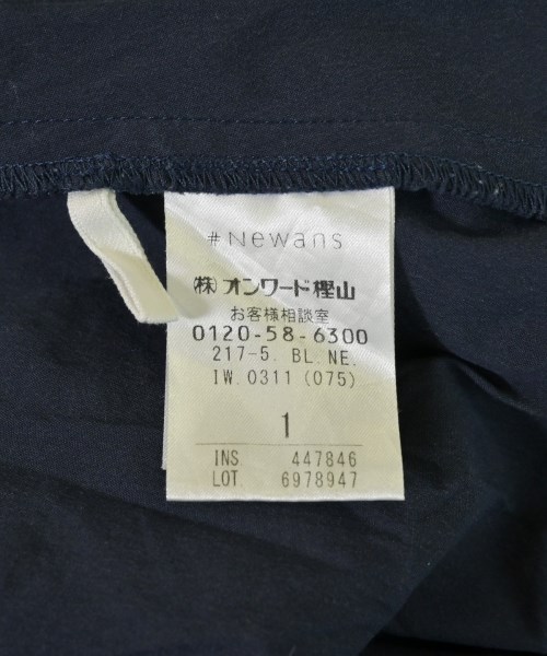 #Newans（ハッシュニュアンス）ブラウス 紺 サイズ:1(S位) レディース/2200642801067