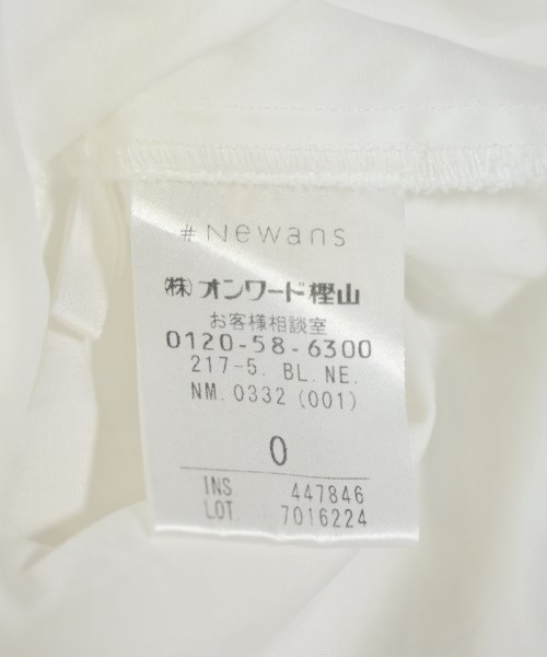 #Newans（ハッシュニュアンス）ブラウス 白 サイズ:0(XS位) レディース/2200668157049