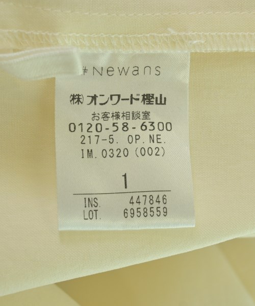 #Newans（ハッシュニュアンス）ワンピース 白 サイズ:1(S位) レディース/2200675510059