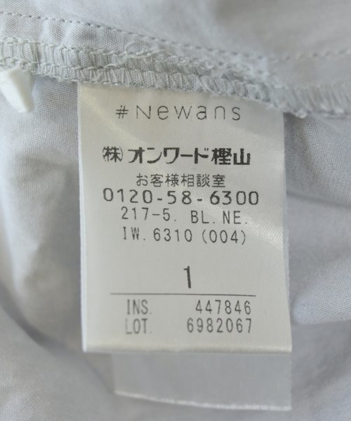 #Newans（ハッシュニュアンス）ブラウス グレー サイズ:1(S位) レディース/2200649807024