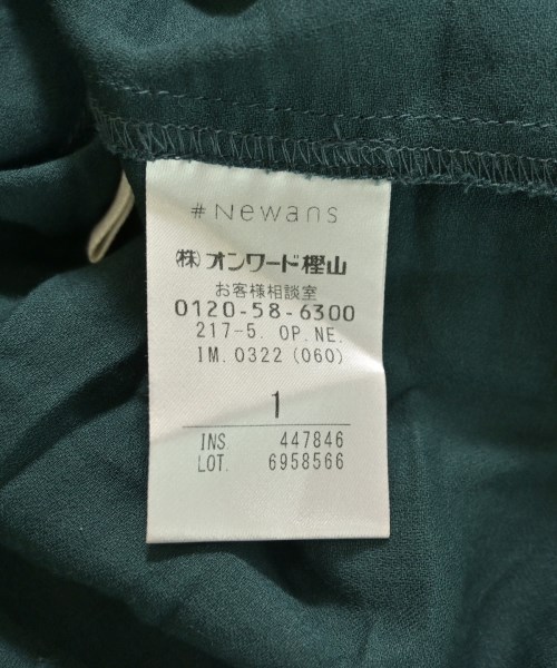 #Newans（ハッシュニュアンス）ワンピース 緑 サイズ:1(S位) レディース/2200712930017